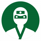 Логопедический центр "Берегиня" шотокан каратэ ниндзя в зеленом кругу белое кимоно