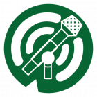 Логопедический центр "Берегиня" музыкальная студия вокал фортепиано белый микрофон обходит круг в зеленом круге